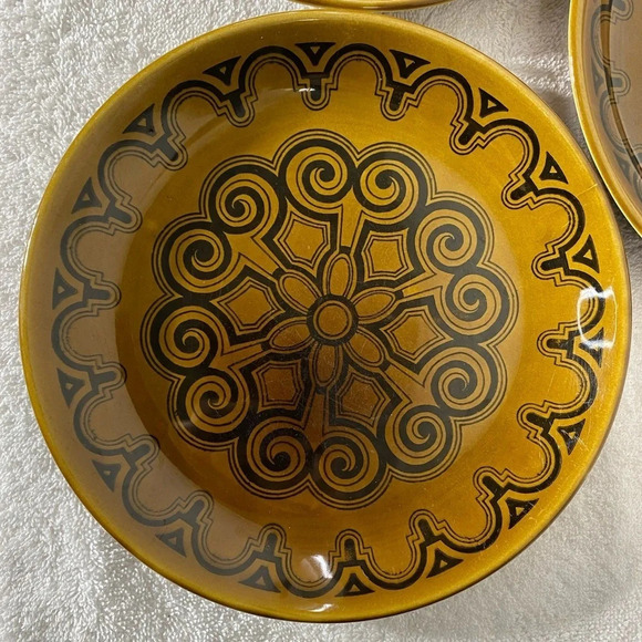 Vintage Bilton’s Staffordshire England Ironstone Brown Tableware Plates x3 - Picture 3 of 11